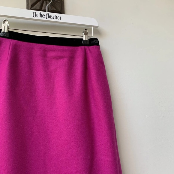 Vintage 90s wool blend pink pencil skirt w26” - Picture 6 of 12